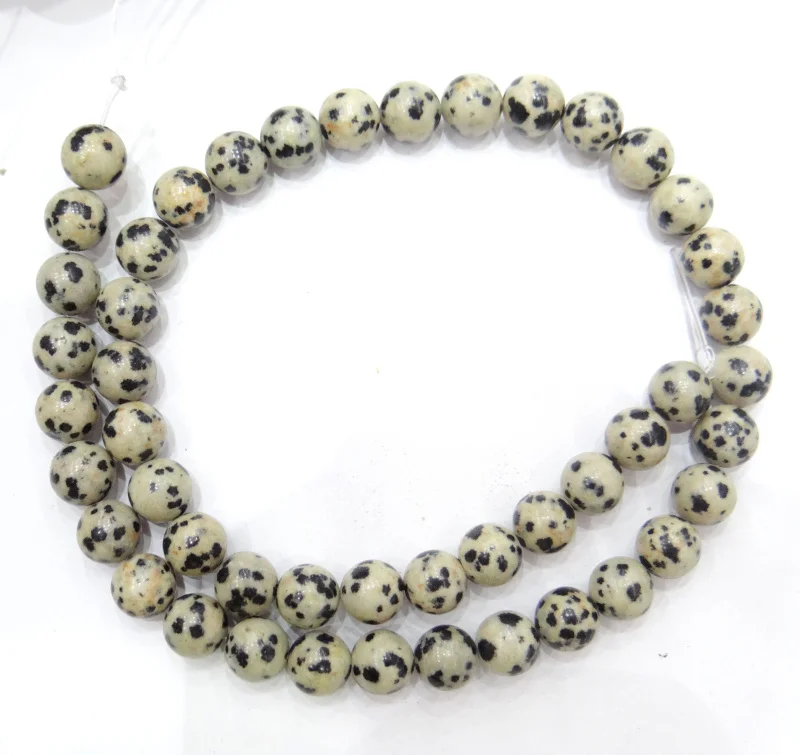 Круглые бусины из натурального камня для изготовления ювелирных изделий 4/6/8/10/12/14