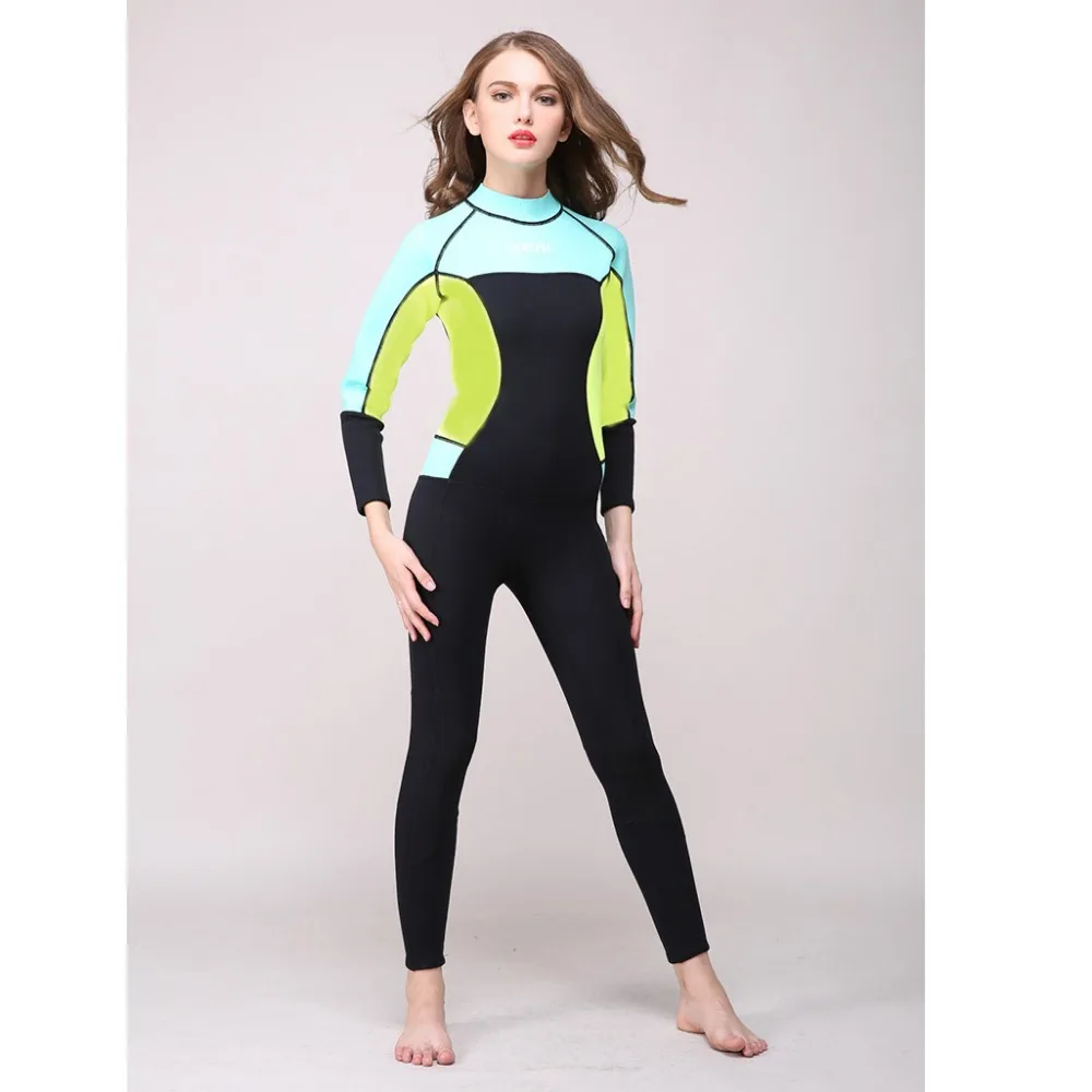 Неопреновый гидрокостюм для женщин 3 мм цельный комбинезон костюм девушек