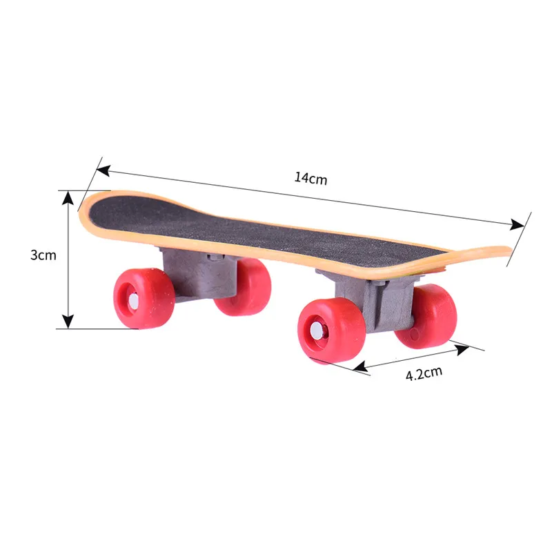 Пластиковый мини скейтборд обучение попуги птицы игрушки развивающие случайный