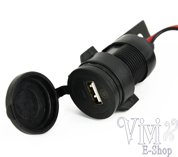 New Black 12V Waterproof USB Motorcycle Charger Motorbike Power Adapter Cargador Mobile Phone Car Free Shipping SJM | Автомобили и