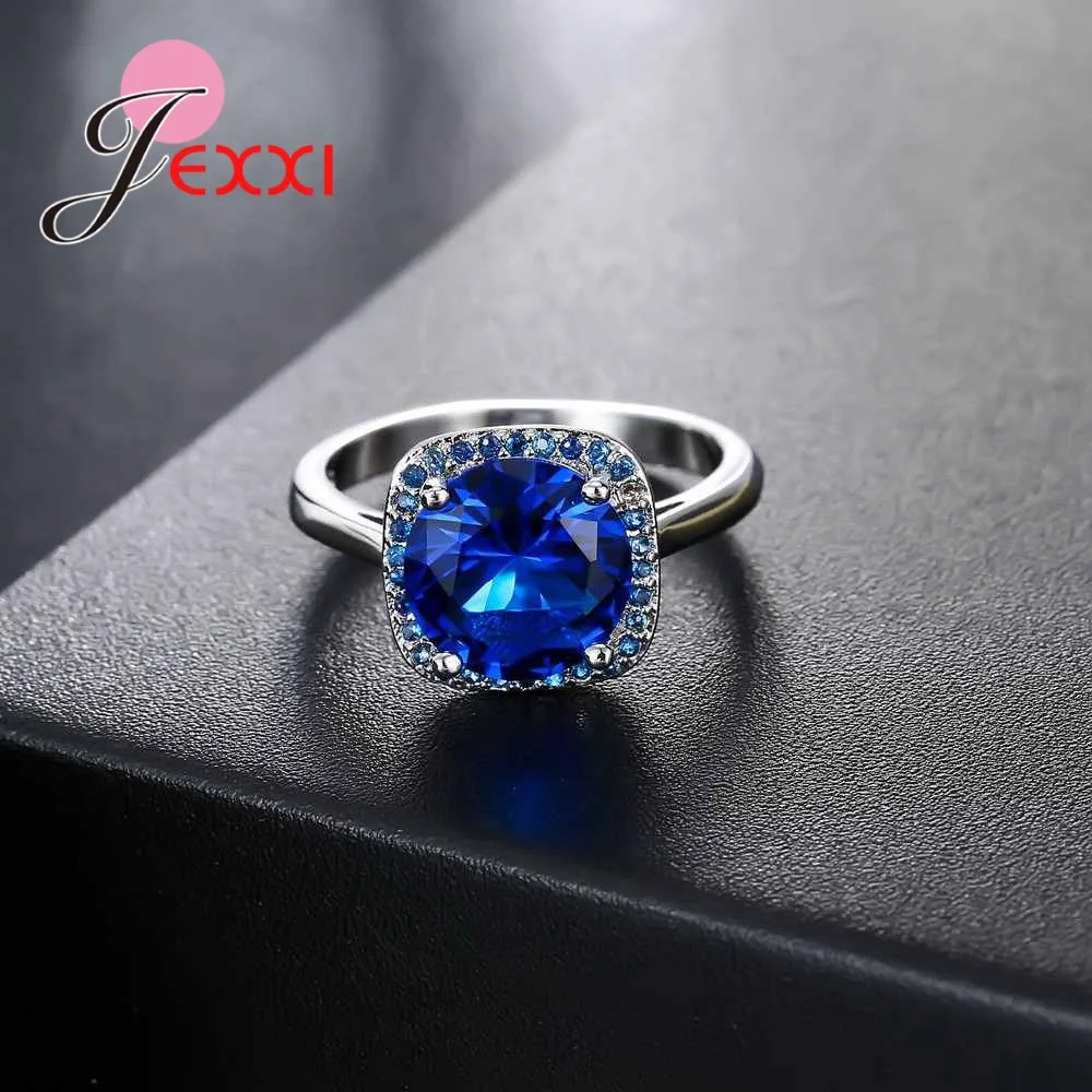 Женское кольцо из серебра 925 пробы с фианитом|ring sterling|jewelry giftcubic zircon |