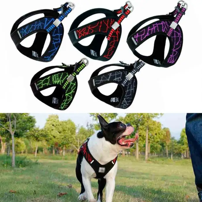 Pet Dog Puppy обхватывающие Грудь Ремни Ошейники дышащие для тренировок вытягивание магазин прогулок