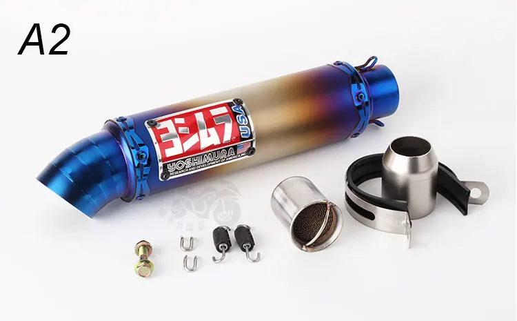 Yoshimura США выхлопная 38~ 51 мм CBR CB400 CBR600 CBR1000 NC700 CBR500RR GSXR250 R25 NINJA 700cc мотоциклетная выхлопная труба глушитель - Цвет: A2