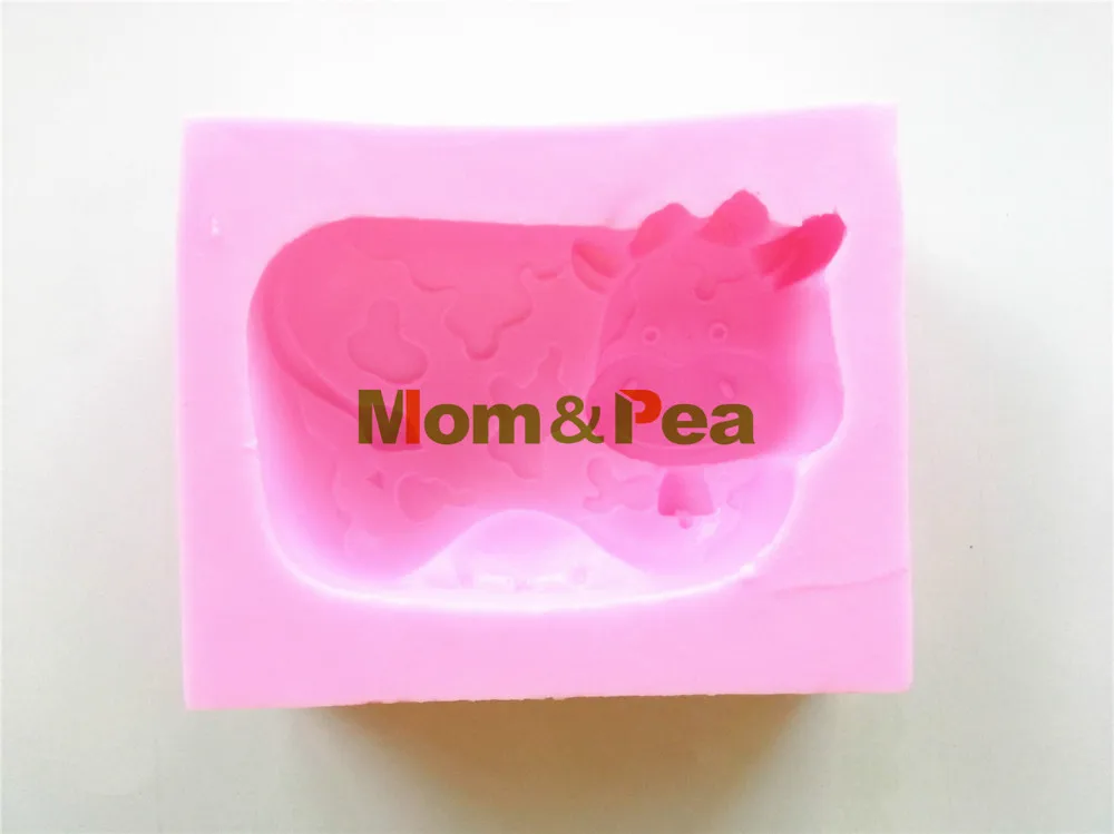 0468 Бесплатная доставка силиконовая форма Mom &amp Pea в форме молочного рогатого