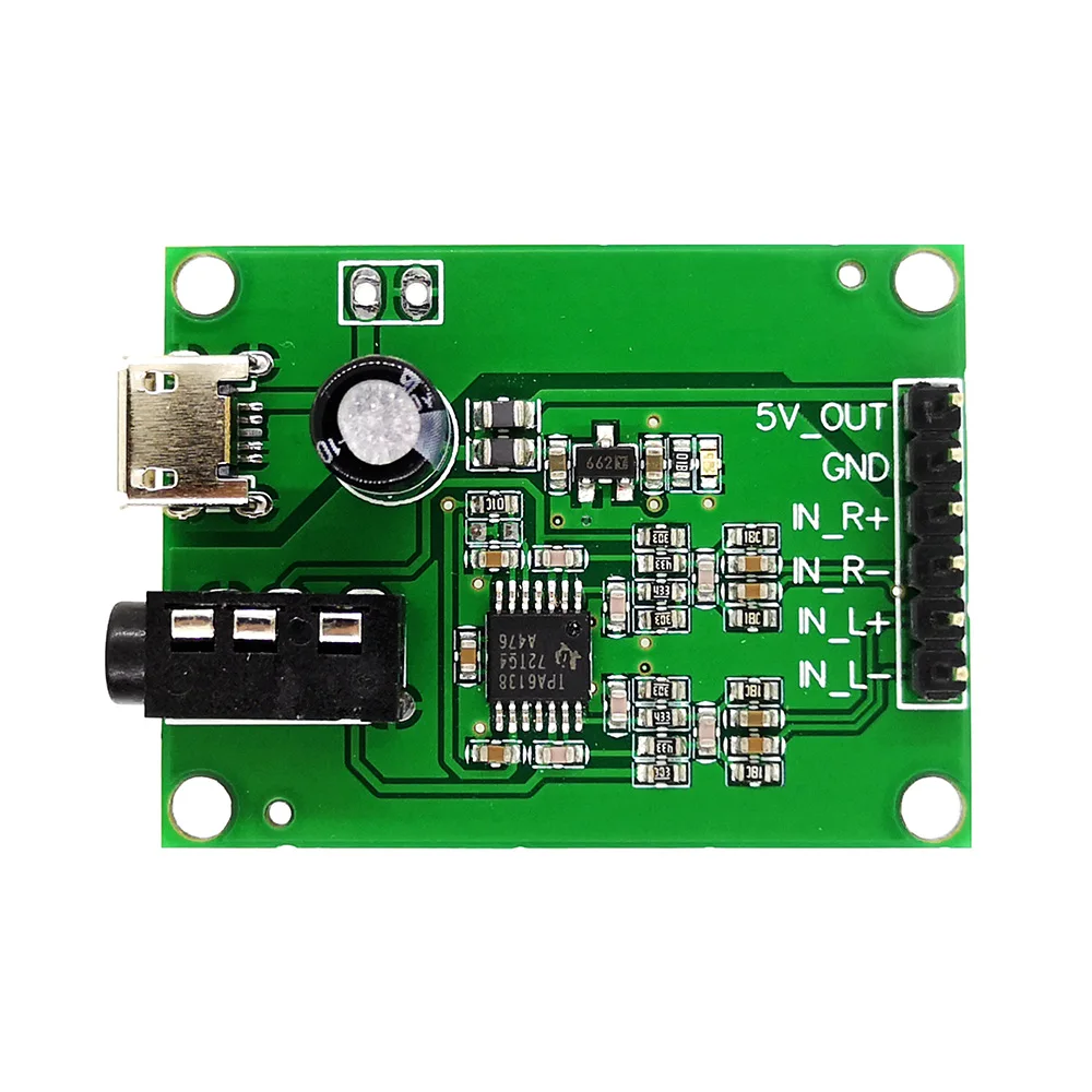 DC USB 5 В TPA6138 модуль усилителя Мощность аудио Amplificador пластина вход в AUX одиночный 3