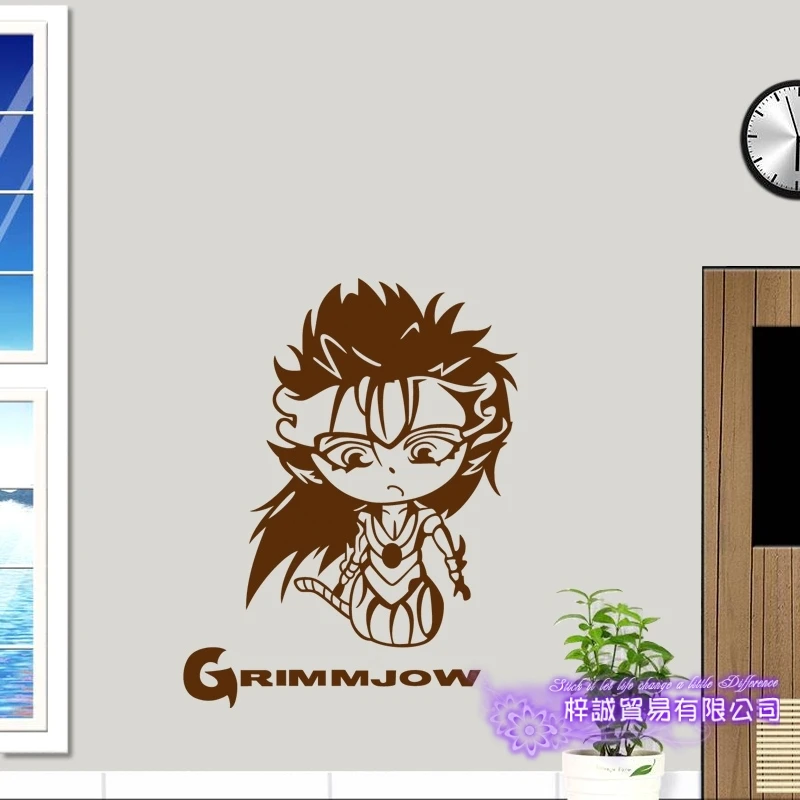 BLEACH Grimmjow Автомобильные Наклейки на стены Стикеры мультфильм вентиляторы