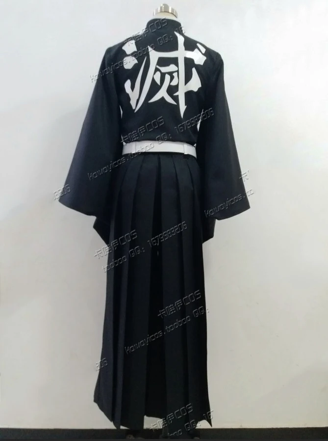

Anime! Demon Slayer: Kimetsu no Yaiba Tokitou Muichirou Combat Suit Uniform Cosplay Costume Halloween Outfit Free Shipping