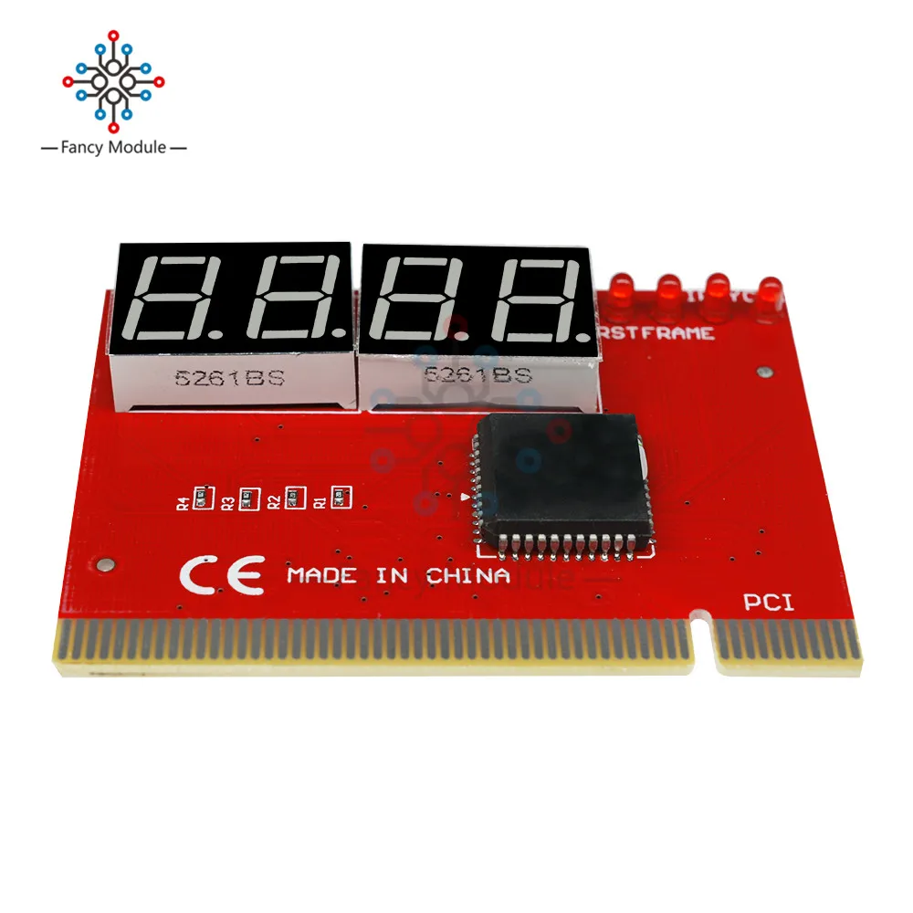 4 цифровых PCI карты ПК анализатор диагностика материнской платы тест на почту