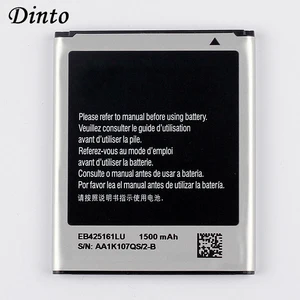 Dinto 1 шт. 1500 мАч EB425161LU аккумулятор для телефона Samsung GT-S7562L S7560 S7566 S7568 S7572 S7580 S7582 i8160 i8190 i739 T59