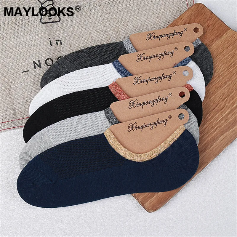 Maylooks/Новинка сезон весна-лето силиконовые Нескользящие невидимые носки-башмачки