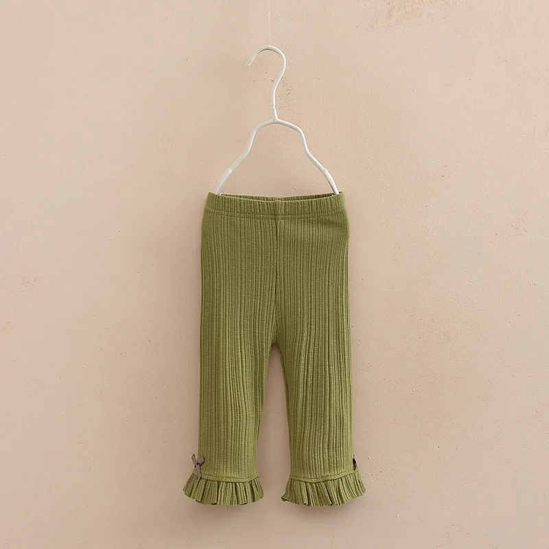 Летние леггинсы для маленьких девочек брюки малышей милые расклешенные штаны с