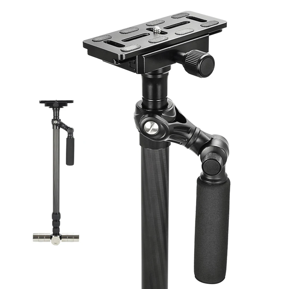 

Mcoplus Handheld Stabilizer Tripod Camera Stand Monopod Professional Rotatable Carbon Fiber for Digital SLR Camera