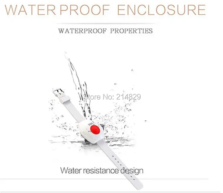 433 МГц беспроводной SOS пульт дистанционного управления Кнопка паника Браслет