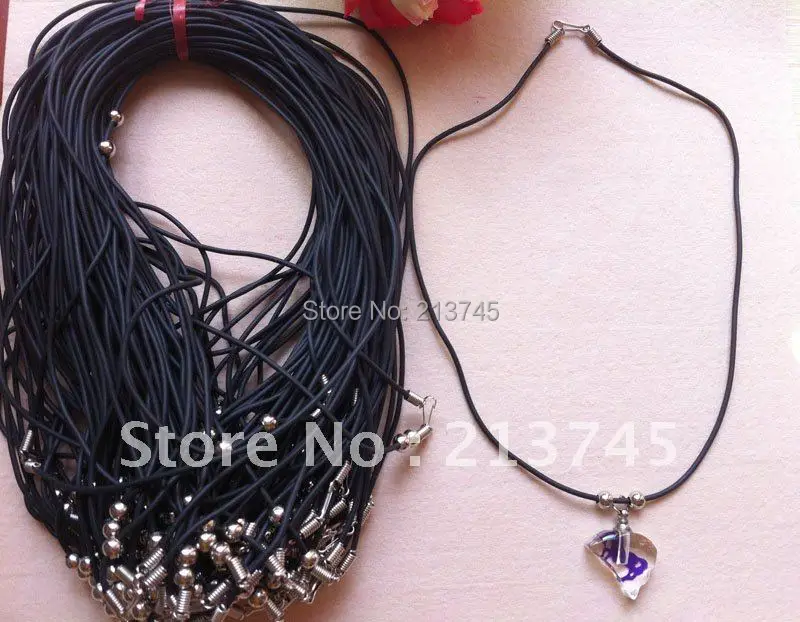 

Black Rubber Neckalce for Vial Pendants