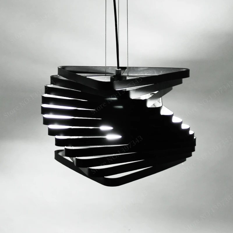 Современное освещение столовая кухонная металлическая спирально Nordic офисный