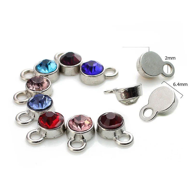 Подвески из нержавеющей стали с камнем талисманом 20 шт./лот|diy pendants for necklaces|lot lotdiy