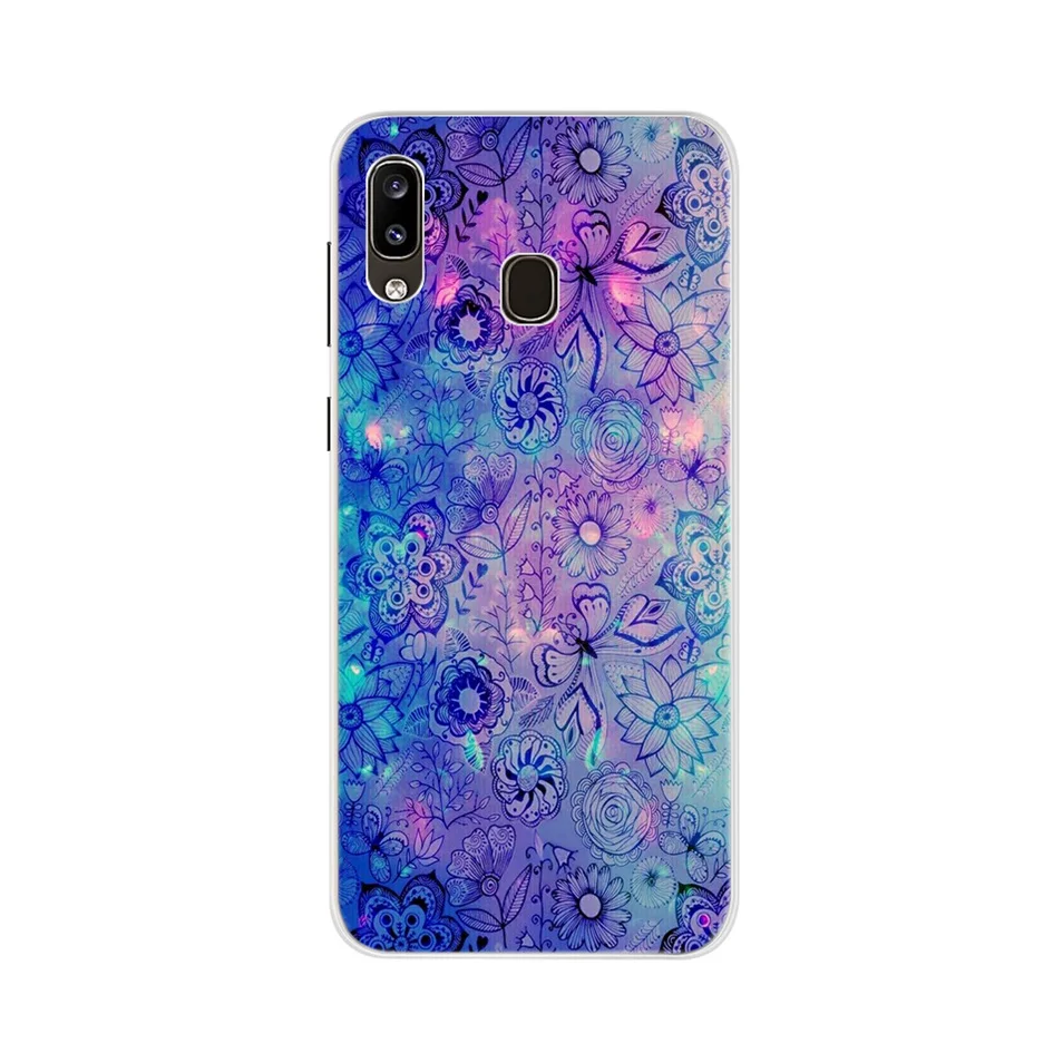 6,4 ''цветочный чехол для samsung Galaxy A30 чехол силиконовый мягкий ТПУ чехол бампер для samsung A20 A 30 A305F SM-A305F чехол для телефона
