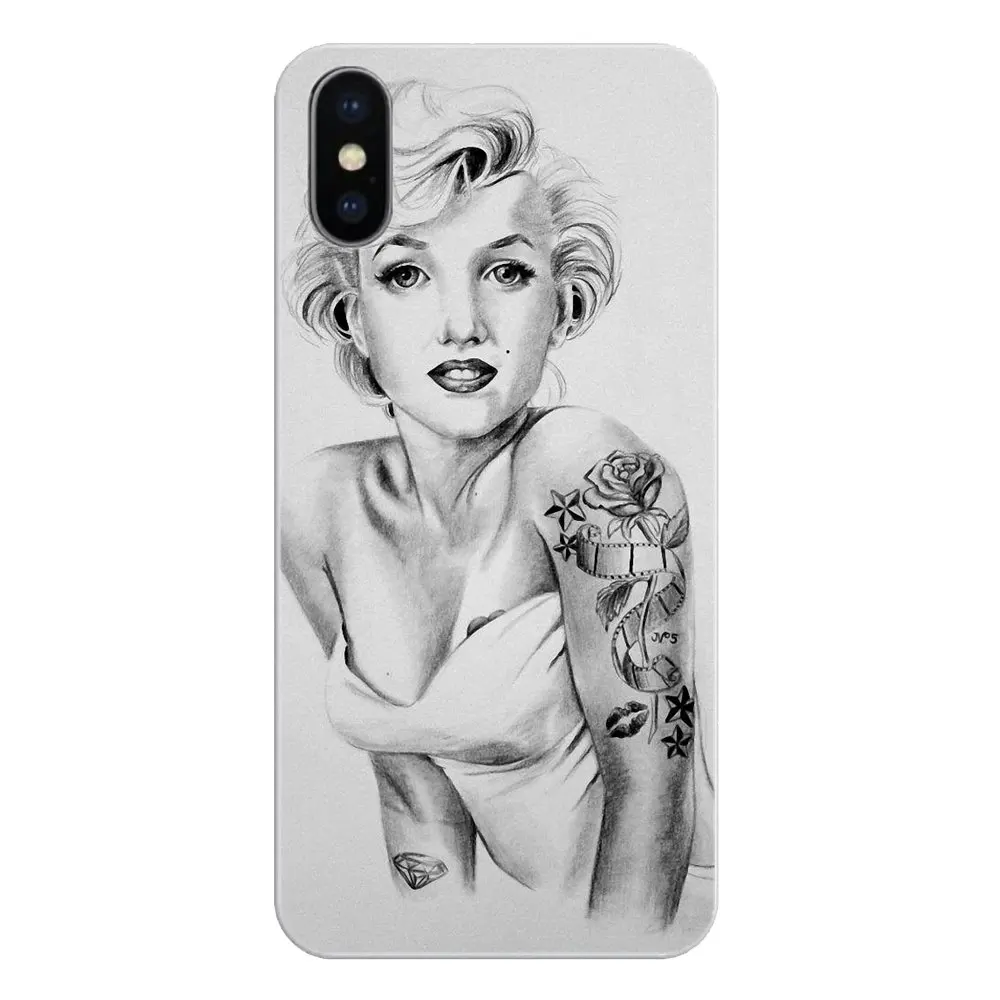 Прозрачные мягкие чехлы для LG G7 Q6 Q7 Q8 Q9 V30 X Power 2 3 OnePlus 3T 5T 6T marylin monroe tatooe |