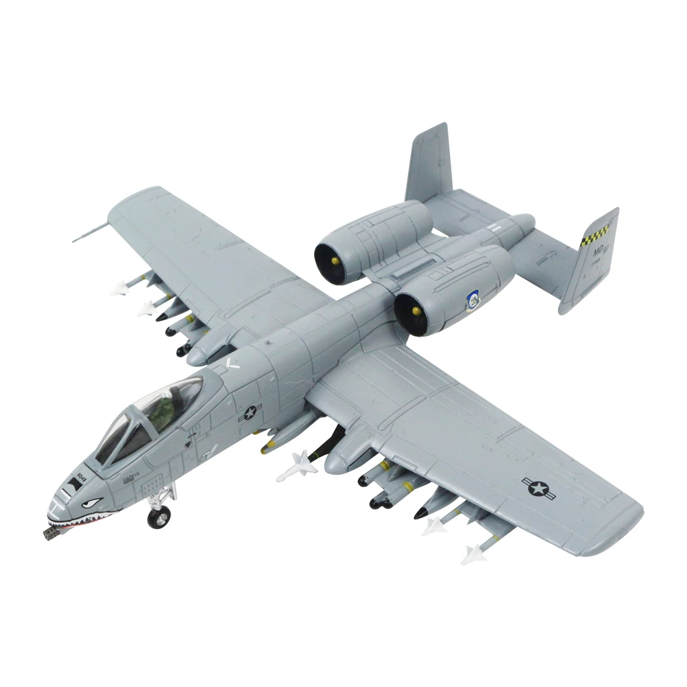 1/100 масштаб A 10A Thunderbolt II металлический боец Военная Модель литья под давлением