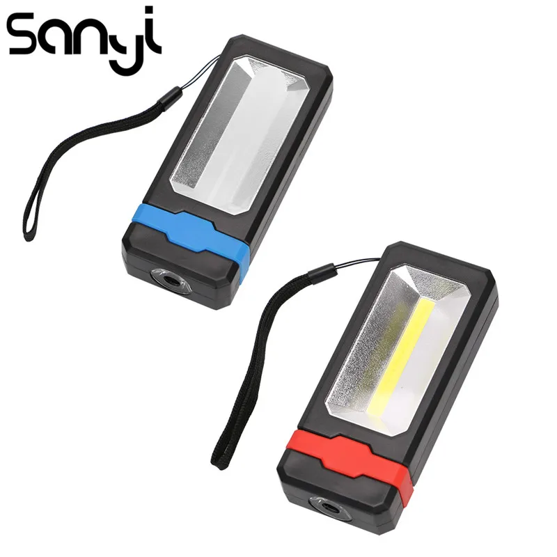 Портативный светодиодный фонарик SANYI 2 * заряжаемый от USB на солнечной батарее