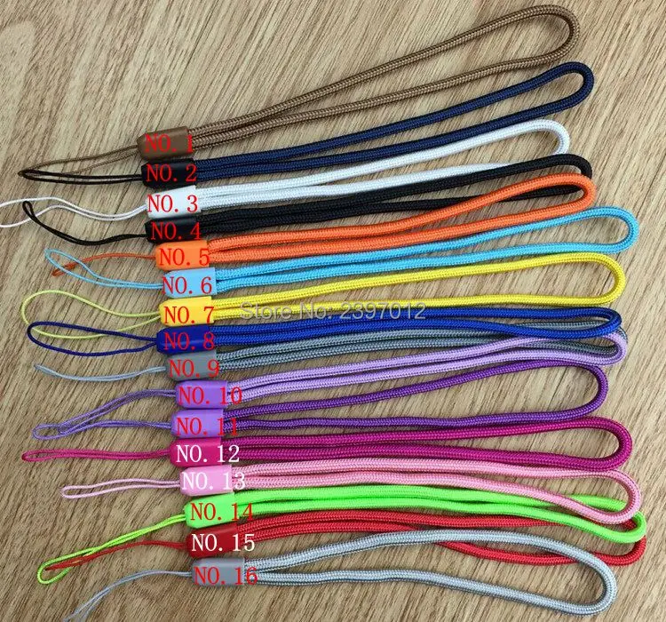 SZAICHGSI colorful Nylon wrist hand cell phone mobile chain straps keychain Charm Cords Hang Rope Lanyard wholesale 5000pcs/lot | Мобильные