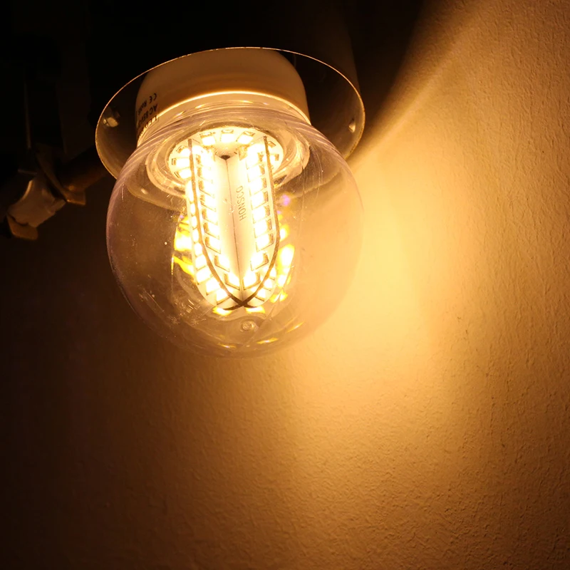 Светодиодная лампа ampoule e14 Ac Dc 12v 24v Glabe corn light A60 pc shell низкое напряжение 10v до 30v супер