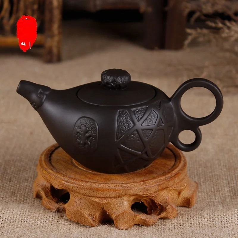Yixing ручная работа фиолетовый песок чайник маленький объем красивый горшок сырая