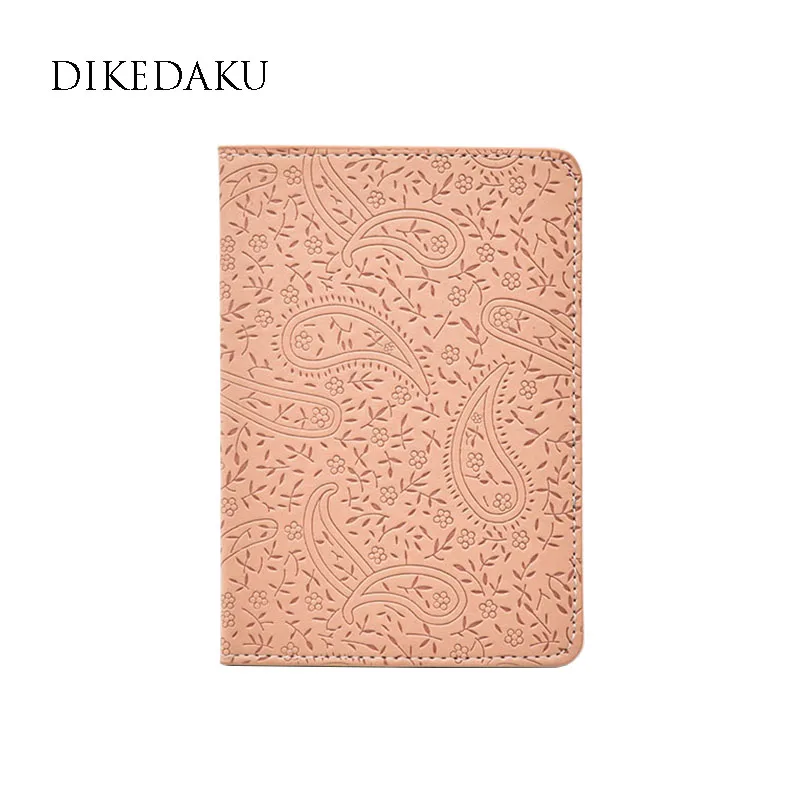 DIKEDAKU, Лавандовая Обложка для паспорта для женщин, модная, Цветочный, для путешествий, Обложка для паспорта, для девушек, милый, Повседневный, кожаный чехол для паспорта