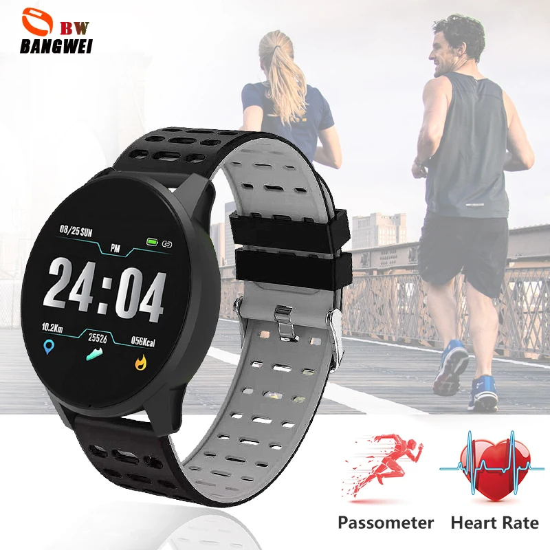 BANGWEI умные часы Смарт модные Smart Watch Android монитор сердечного ритма для Для мужчин