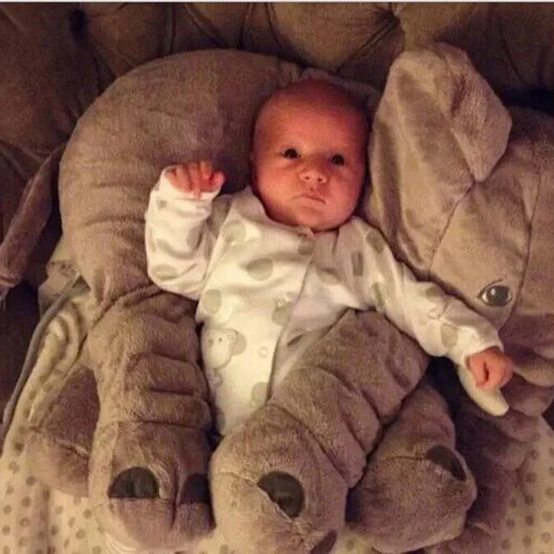 Детская подушка со слоном мягкая Автомобильная детская складная кровать