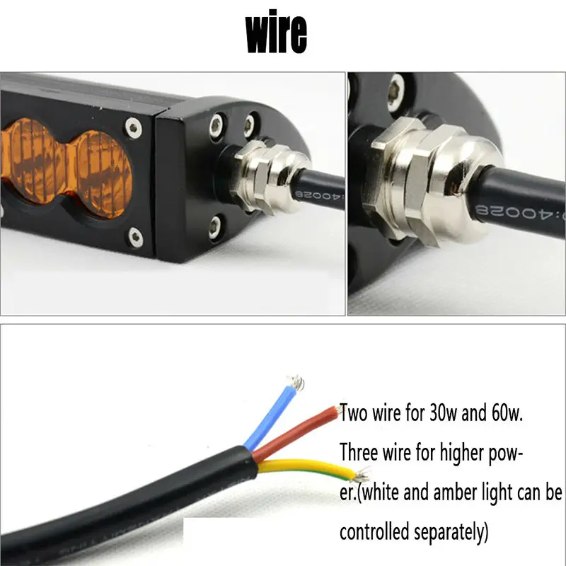 Однорядный светодиодный прожектор 150 Вт 32 дюйма белый янтарный желтый свет