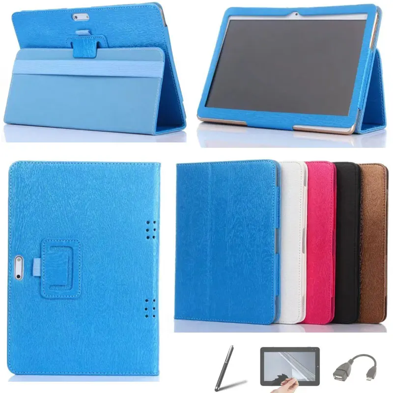 Для Excelvan 9.6 Tablet PC чехол из искусственной кожи защитной оболочки Стенд обложка + 3