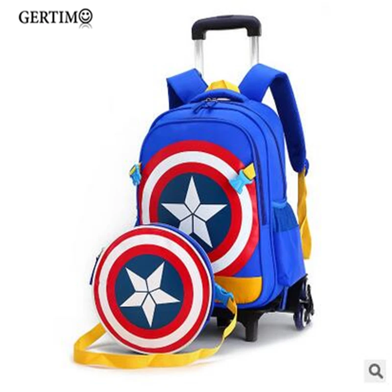 Дорожные багажные сумки для детей школьный рюкзак на колесиках мальчиков