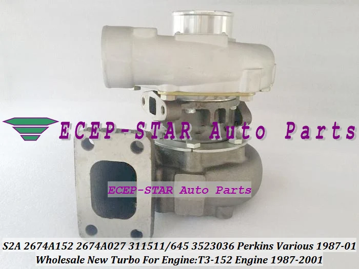 Турбокомпрессор S2A 2674A152 2674A027 311511 311645 3523036 1987 подходит для Perkin s различных