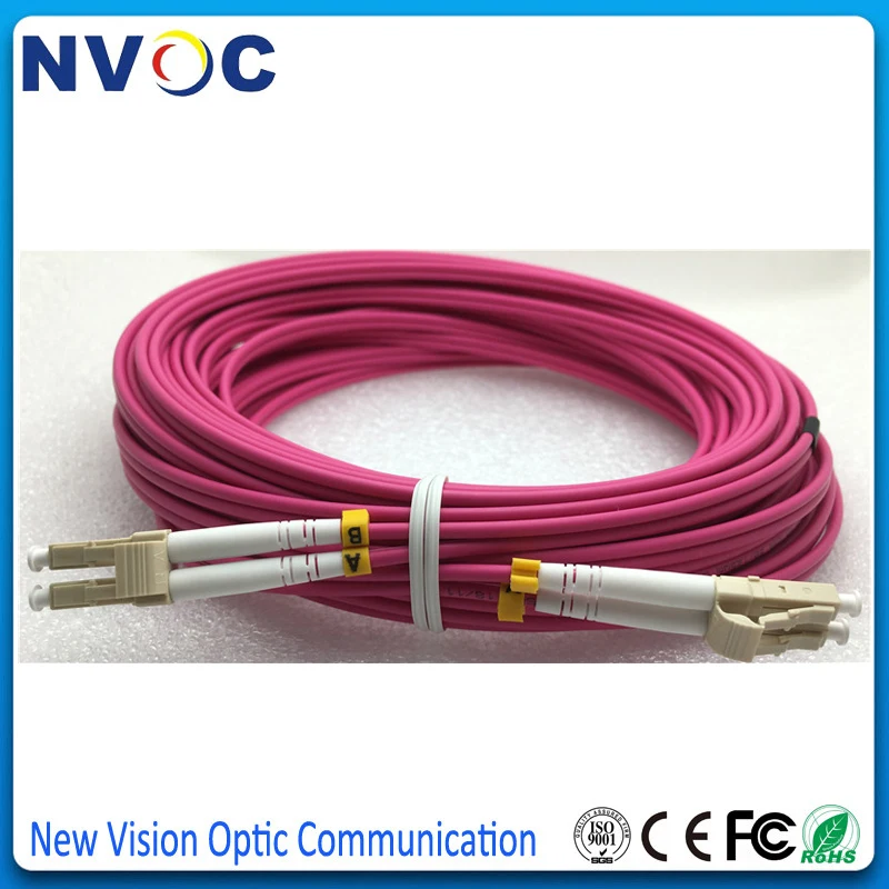 25 метров мм (OM4) DX 3 0 LSZH PinkJacket LCUPC Fiber ZipCord патч корд 25M LC Multi Mode OM3|Детали устройств