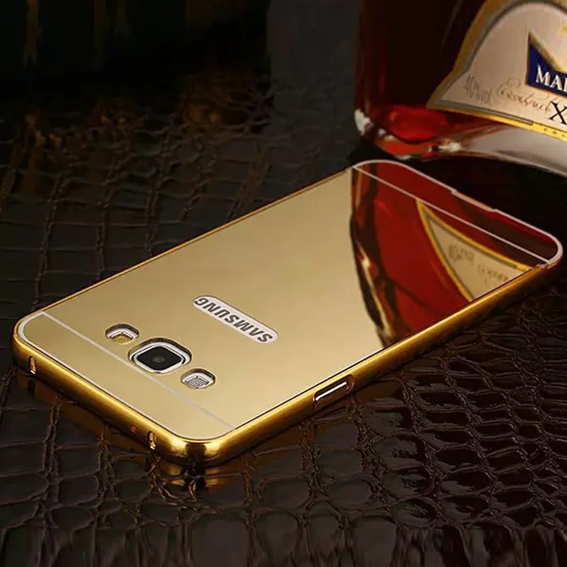 Для samsung A5 чехол алюминиевый бампер акриловая зеркальная задняя крышка для Coque samsung Galaxy A5 чехол A500 A5000 A5 Funda