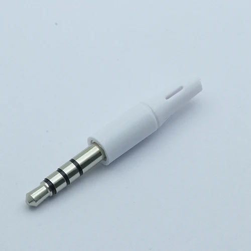 17mm 4P Nickle White 10 шт. на выходе 17 мм/14 мм Jack 3,5 мм стерео 3 полюс штекер Джек для DIY гарнитура наушники или используется для ремонта наушники золото/никель плиты - Цвет: 17mm 4P Nickle White