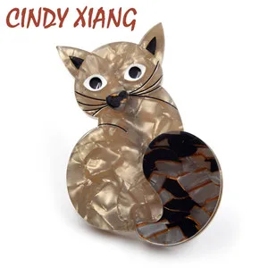 CINDY XIANG, дизайн, кровавая Акула, броши для женщин, милый животный стиль, акриловая булавка, ацетатное волокно, аксессуары, зимний стиль