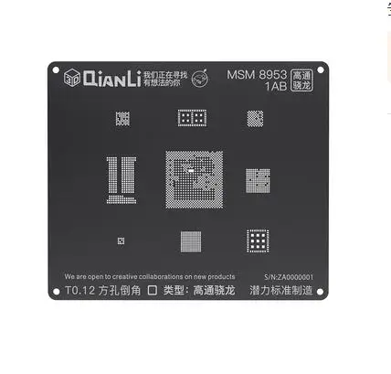 QIANLI iBlack 3D BGA трафарет MTK6582 MSM8917 2AA/8937/8953 1AB/B01-AB/8940 1AA/8916/8909/8939/8996 SDM636/660 Шаблон трафарет для законсервированное растение