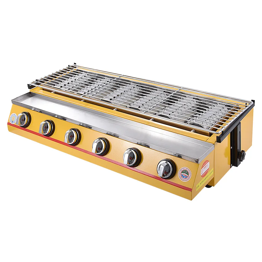 SC 233 из нержавеющей стали 6 горелок газовый гриль для барбекю Открытый Пикник Печь