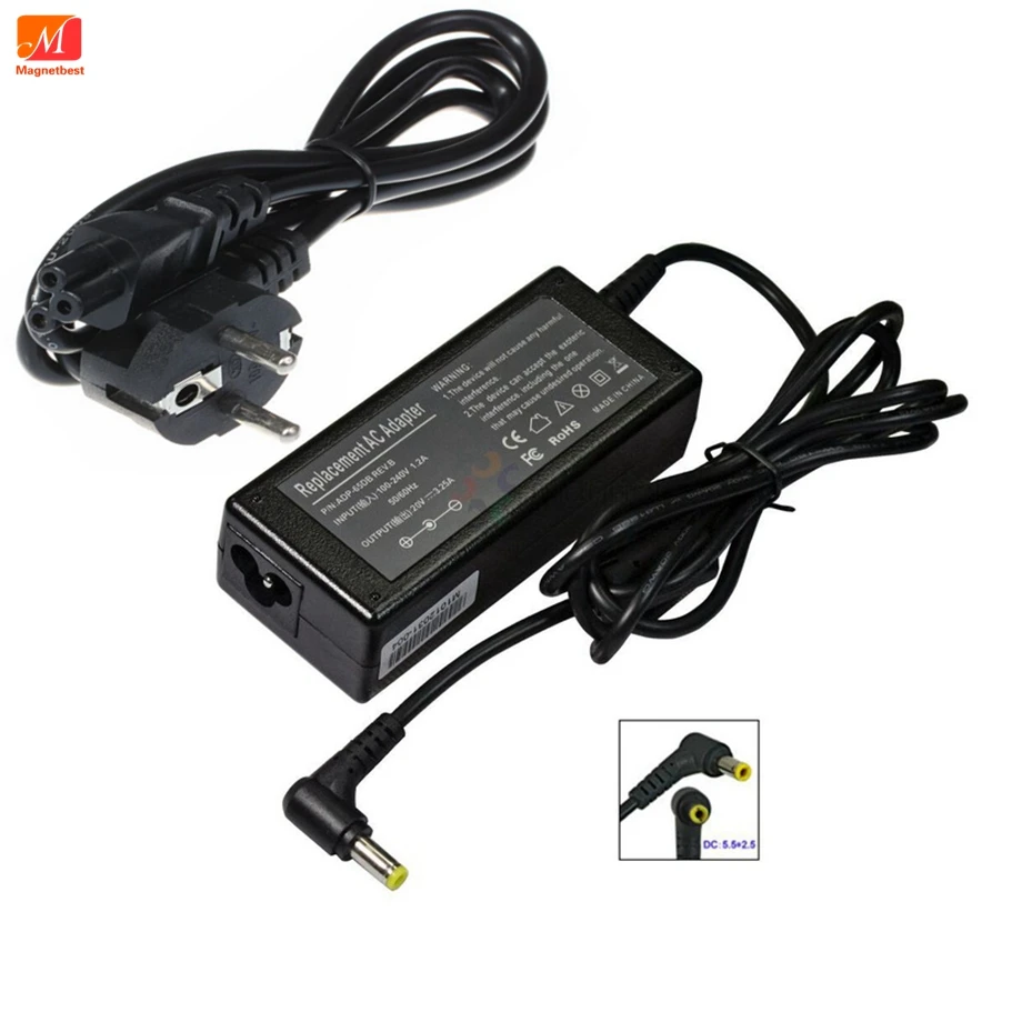 Адаптер переменного тока для ноутбуков Lenovo IdeaPad G455 G460 G460A G570 G550 G430 G450 G475 G555 G560 20 в 3 25