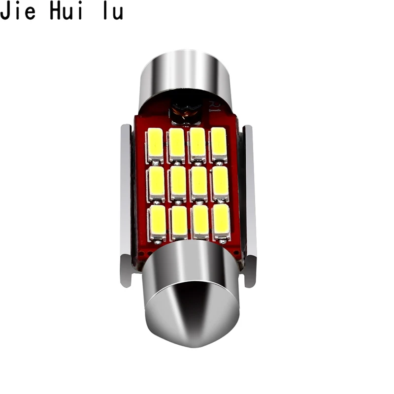 1 шт. Стайлинг автомобиля 31 мм 36 39 42 C5W C10W 12 SMD 4014 светодиодное освещение фестонного