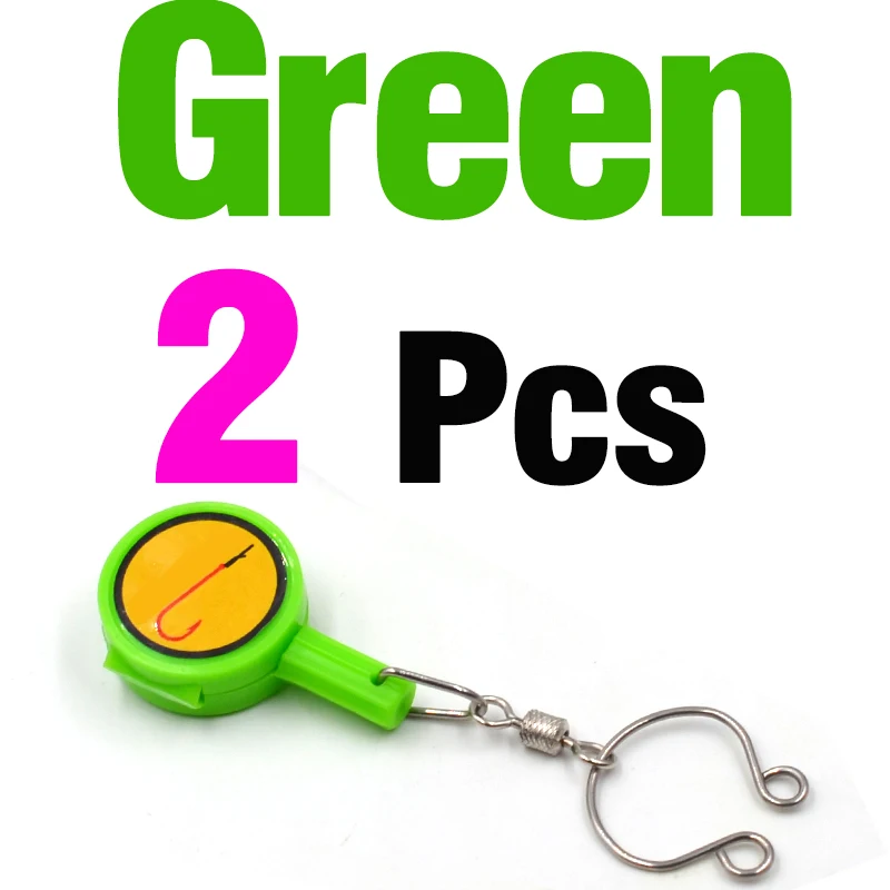 Green-2Pcs MNFT рыболовный инструмент связывания узлов все в одном крышке крючки на удочки | леска резак рыболовные снасти инструмент связывания узлов - Цвет: Green-2Pcs