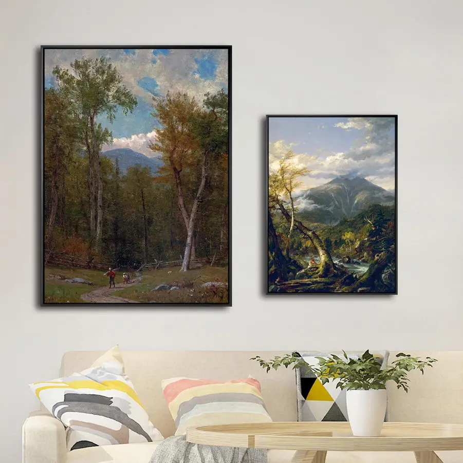 

Home Decoration Print Art Wall Pictures For Living-room Poster Canvas Printing Paintings American Albert Bierstadt Landscape