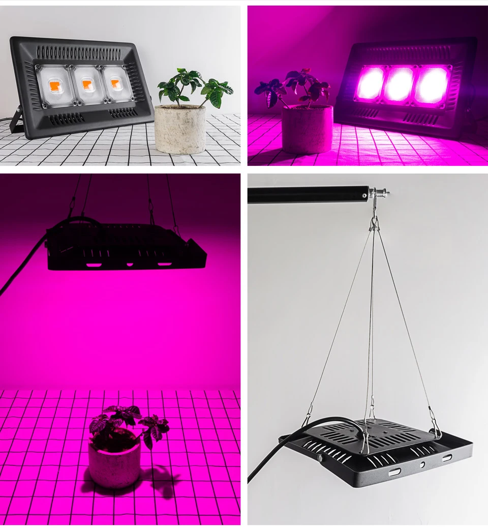 СВЕТОДИОДНЫЙ LED полный спектр светать светильник 110V 220V 50W 100W 150W рост потолочные светильник завод лампы для комнатных растений парниковых посева семян овощей цветок