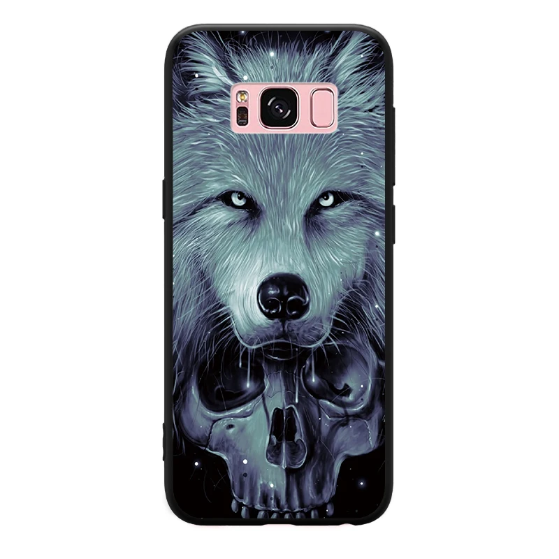 Модный мужской крутой животный узор с волком для Samsung Galaxy A3 A5 A8 J3 J5 J7 2015 2016 2017 2018