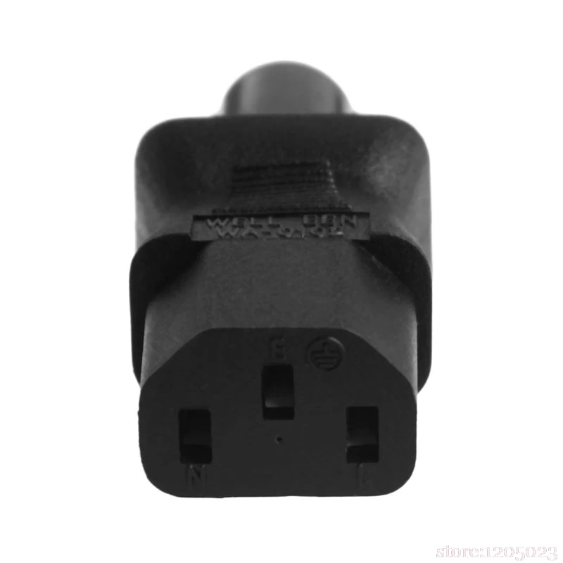 IEC 320 3 Pin C13 Female To C6 Male Cloverleaf Plug AC адаптер питания конвертер|Соединители| |