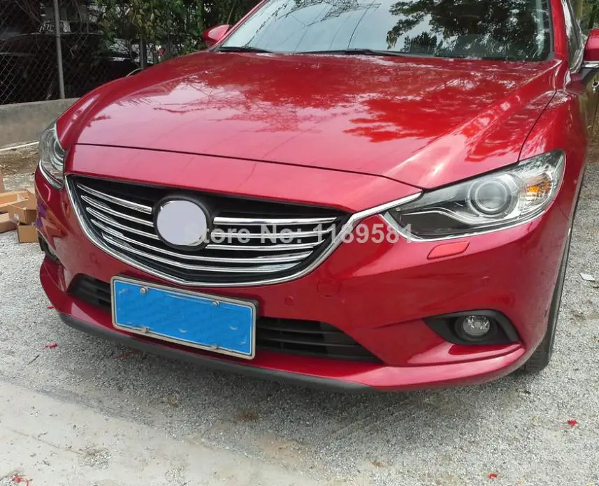 Передняя решетка из АБС хрома для Mazda 6 M6 Atenza 2014 2015 2016|chrome front grille|chrome grillabs chrome |