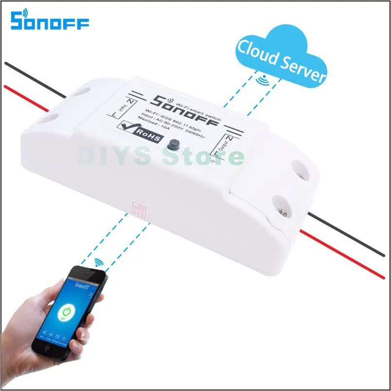ITEAD sonoff Беспроводной переключатель Wi Fi для умного дома автоматизации реле Модуль