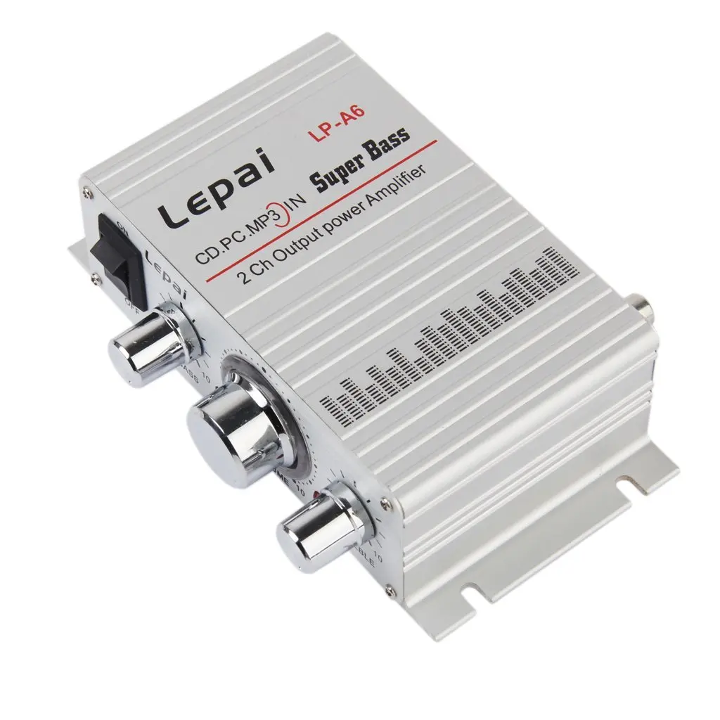 Lepy Auto Moto MP3 MP4 Hi-Fi Audio Stereo Mini Amplifier 12V 2A